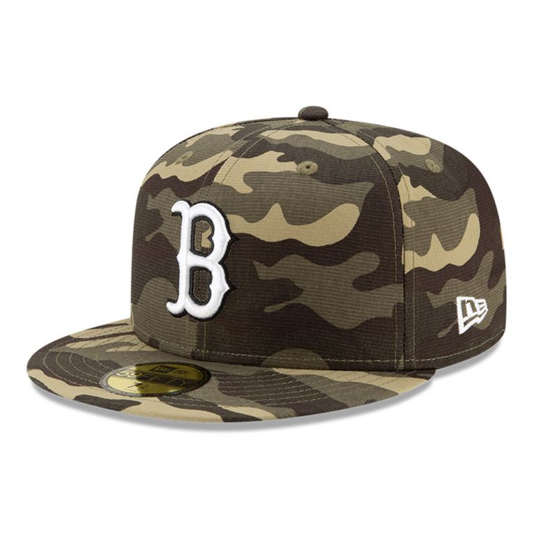 Gorras New Era Mlb Camuflados - Boston sox MLB Armed Forces 59FIFTY 52041NJTI